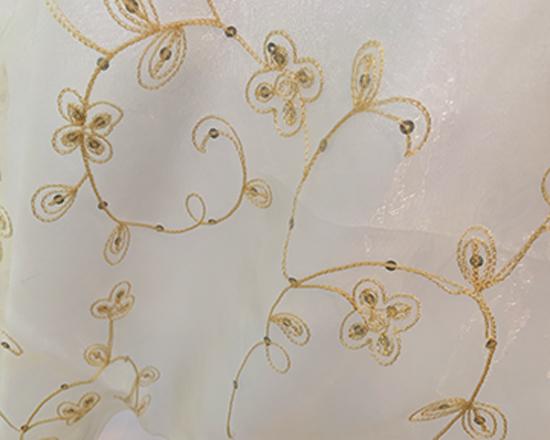 Sheer Embroidered Overlay 85" x 85" Rental