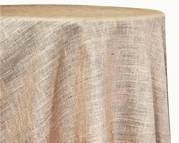 84" Square Burlap Linen Rental
