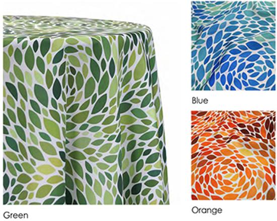 Leaf Swirl Print Overlay Rental