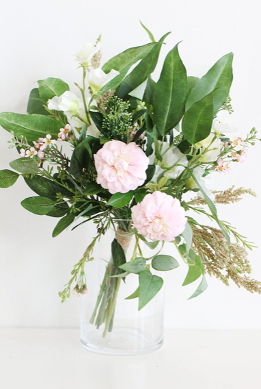 Sweet Pea and Dahlia Wedding Bouquet