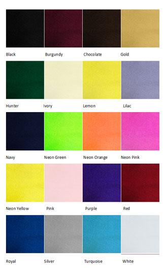 Spandex cloth for 30"x 72" or 30"x 96"