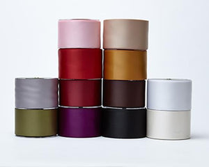 2.5 Inch Classic Double Faced Satin Ribbon with Woven Edge