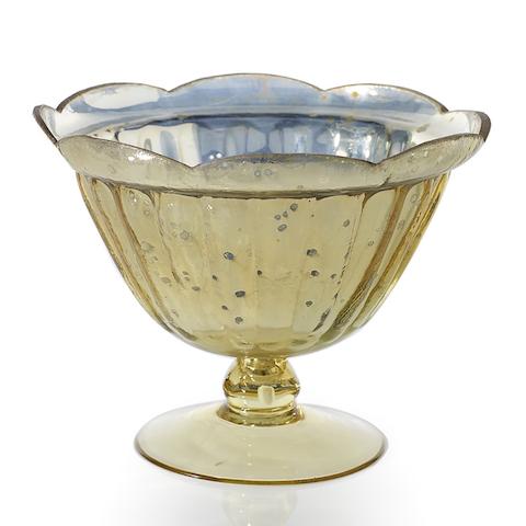 Large Gold Mercury Compote