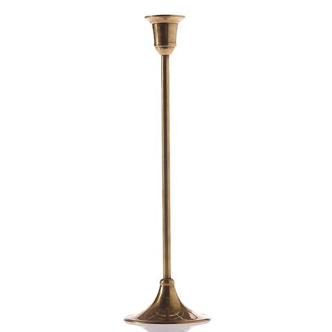 Gold Antique Candlestick 11'' | Gently Used