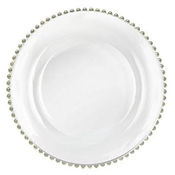 Rental of Beaded Glass Chargers  for Table Setting