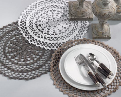 4 Pack of Crochet Place mats for Table Setting
