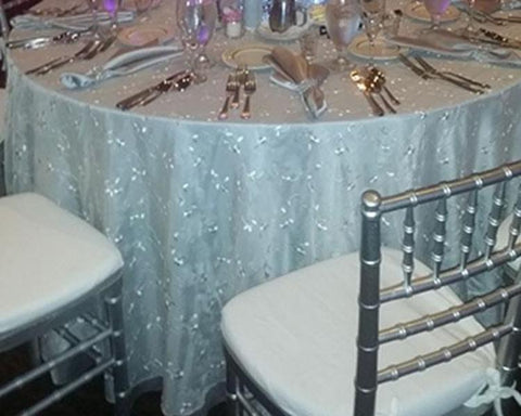 Embroidered 120" Sheer Voile Rental