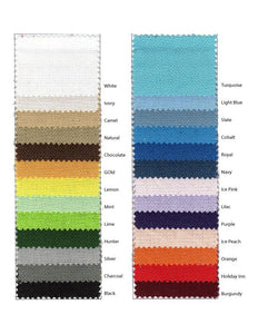 Faux Linen - In  Size and Color Choices