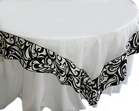 Voile with Heavy Satin Patterned Trim