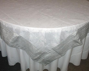 85" Square Organza Overlay - 1 Group for Sale