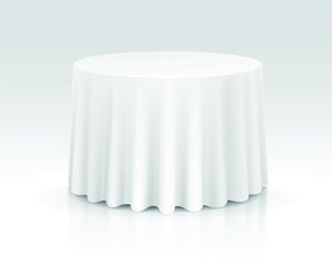 132" Round Tablecloth Rental